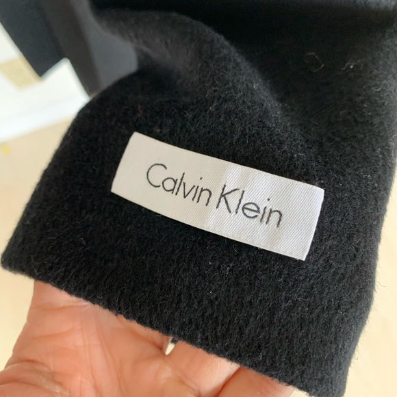 CALVIN KLEIN Wool blend Belted Coat - Picture 3 of 9